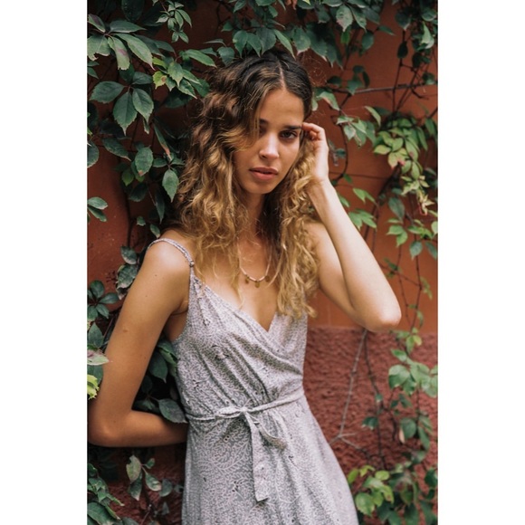 NWT Yireh Rosa Lilia Wrap Maxi Dress in Iris - Picture 4 of 7